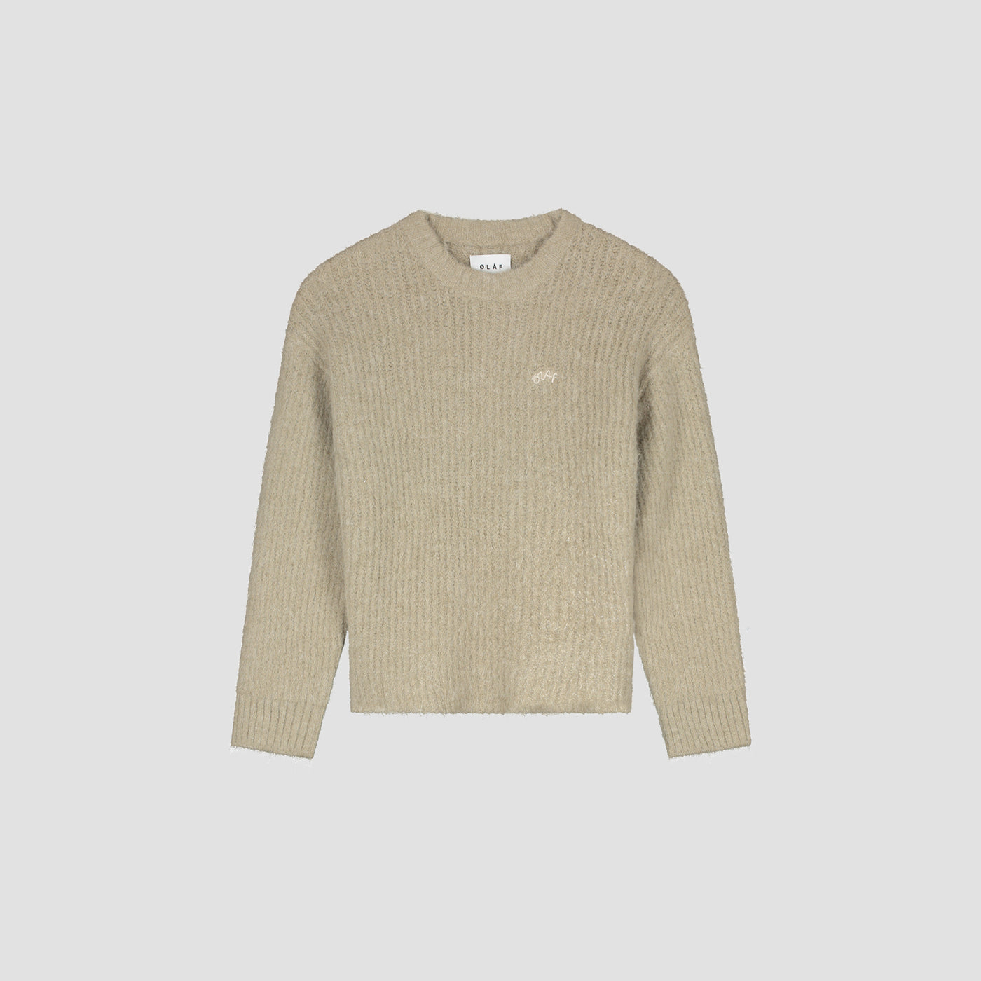 HAIRY KNITTED CREWNECK